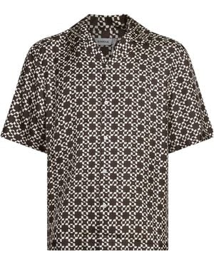 Jonathan Simkhai Casper Printed Shirt - Gray