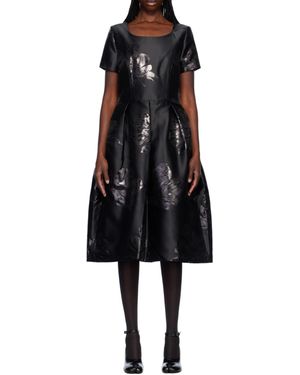 オールインワン・サロペット Comme Des Garcons Floral-Applique Midi Dress Comme Des Garçons floral-appliqué Midi Dress | White