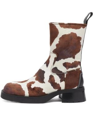 Miista Pull-On Ankle Boots - Brown