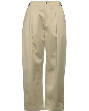Burberry Simple Straight-Leg Pants - Natural