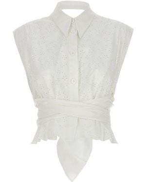 Philosophy Di Lorenzo Serafini Openwork Top - White