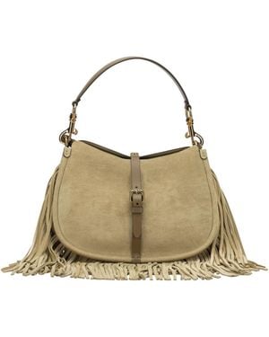 Etro Pony Fringed Shoulder Bag - Natural