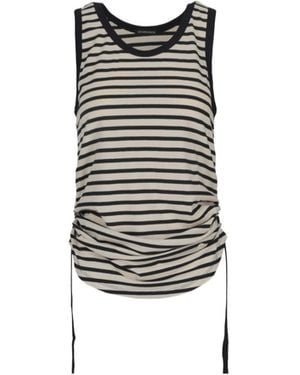 Ann Demeulemeester Striped Vest - Black