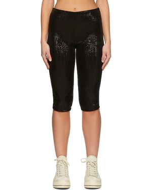 we11done Sequin Shorts - Black