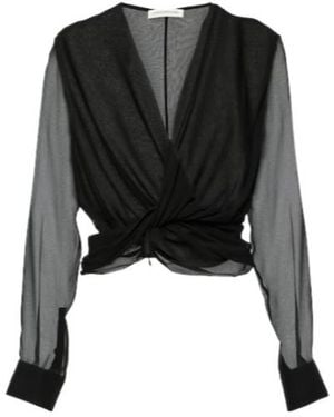 Christopher Esber Springs Silk Georgette Blouse - Black