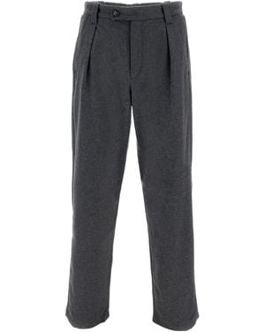 A.P.C. Renato Mid-Rise Straight-Leg Pants - Gray