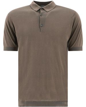 John Smedley Adrian Polo Shirt - Brown