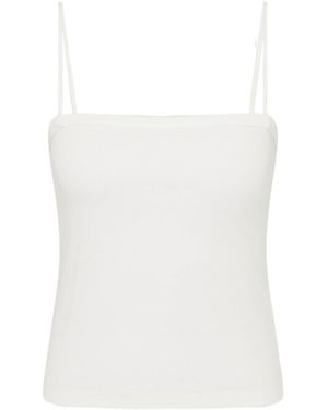 St. Agni Thin-Strapped Tank Top - White