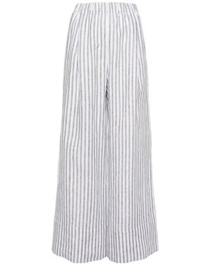 Reformation Fernando Linen Pants - White