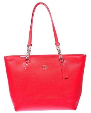 COACH Logo Handbag - Red