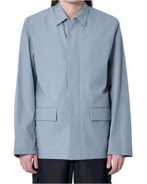 Rier Poplin Shirt Jacket - Blue