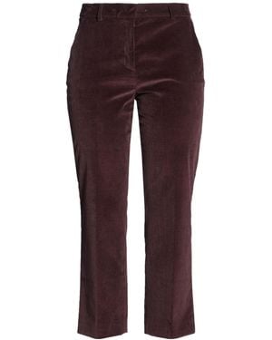 Weekend by Maxmara Straight-Leg Corduroy Trousers - Purple