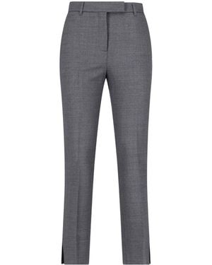 Incotex High-Waisted Casual Trousers - Grey