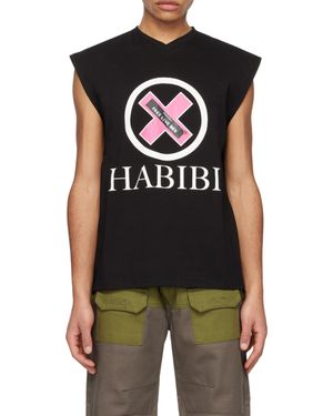 Raga Malak Printed Tank Top - Black