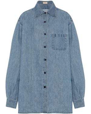 The Row Nesson Button-Up Denim Shirt - Blue
