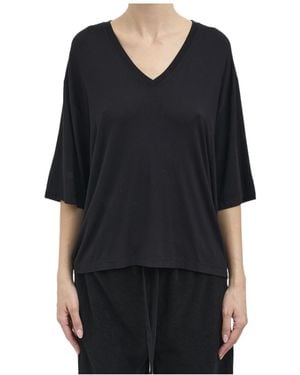 Thom Krom V-Neck T-Shirt - Black
