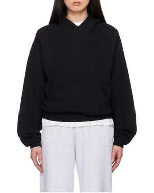 Skims Cotton Fleece Classic Hoodie - Black