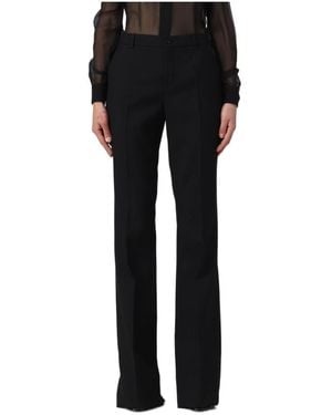 Saint Laurent High-Waist Flared Pants - Black