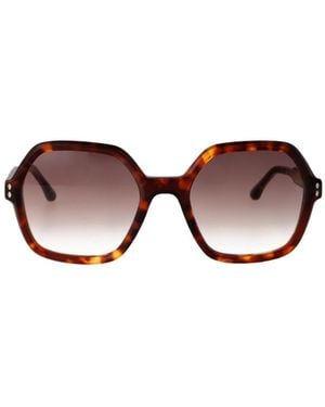 Isabel Marant Geometric Frame Sunglasses - Multicolor