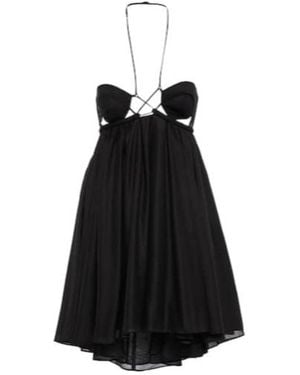 Nensi Dojaka Cutout Minidress - Black