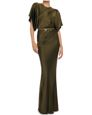 Norma Kamali Reverse Obie Gown - Green