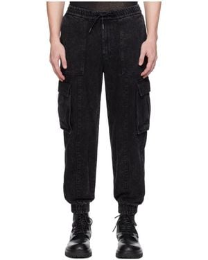 Juun.J Faded Workwear Denim Pants - Black