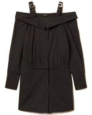 Twinset Buckle-Straps Playsuit - Black
