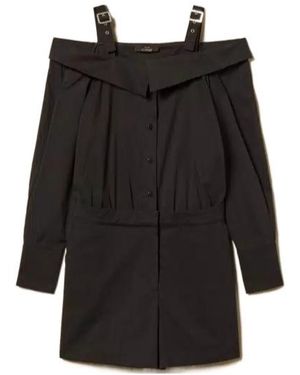 Twinset Buckle-Straps Playsuit - Black