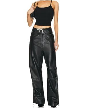 DARKPARK Daisy Plonge Nappa Leather Military Trousers - Black
