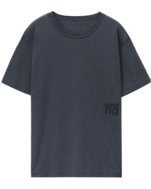 Alexander Wang T By Crewneck Short-Sleeved T-Shirt - Blue