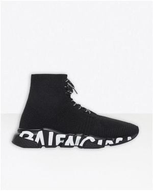 Balenciaga Speed Lace-Up Trainers - White