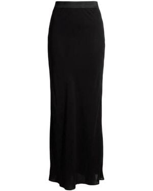 Gucci Viscose Crêpe Jersey Long Skirt - Black