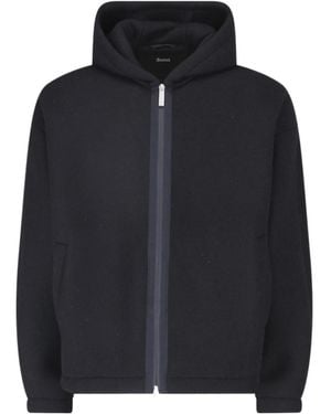 Herno Laminar Zip-Up Hooded Jacket - Black