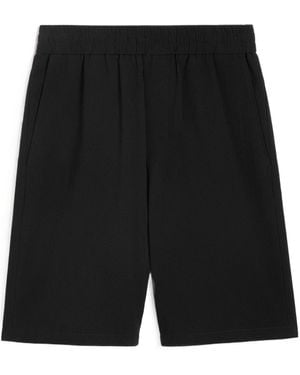 Ami Paris Logo Plaque Bermuda Shorts - Black