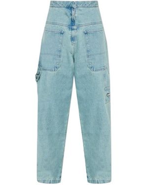 Vetements Wide-Leg Utility Jeans - Blue
