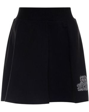 Moschino Logo Detail Skirt - Black