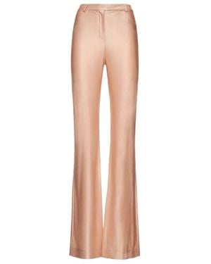 Alexandre Vauthier Shiny Jersey High-Rise Casual Trousers - White