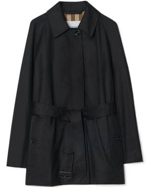 Burberry Short Cotton Car Coat - Black
