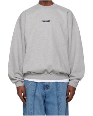 Vetements Nerd Crew Neck Sweatshirt - Grey