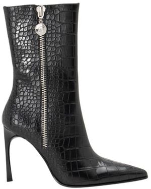 Versace Jeans Couture Couture Zip Stiletto Boots - Black