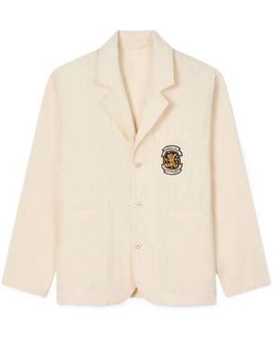 KENZO Badges Single-Breasted Jacket - Natural