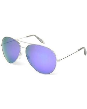 Victoria Beckham Classic Pilot Style Sunglasses - Blue