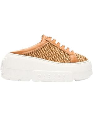 Casadei Nexus Hanoi Woven Platform Slip-Ons - Multicolour