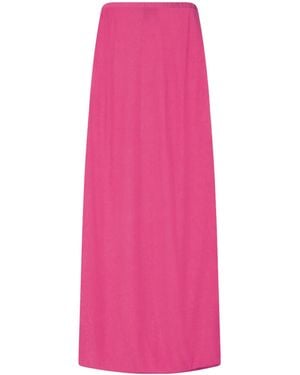 Leset Jack Mesh Midi Skirt - Pink