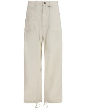 Maison Mihara Yasuhiro Cut-Out Pocket Denim Trousers - White