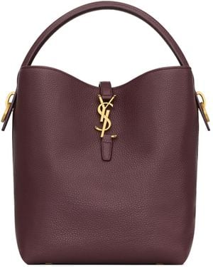 Saint Laurent Le 37 Supple Bucket Bag - Purple