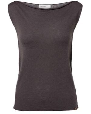 Extreme Cashmere N469 Breeze Wool And Cashmere Top - Grey