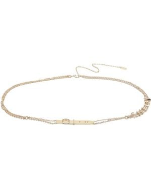 Chloé Logo Belt - White