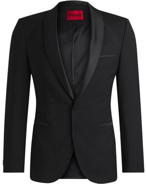 BOSS Single-Breasted Tuxedo Jacket - Black