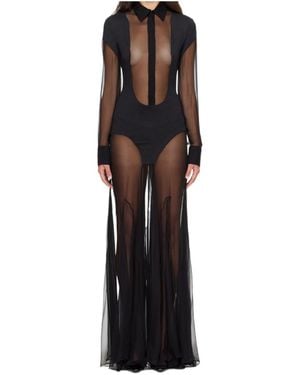 Jean Paul Gaultier Sheer Dress - Black